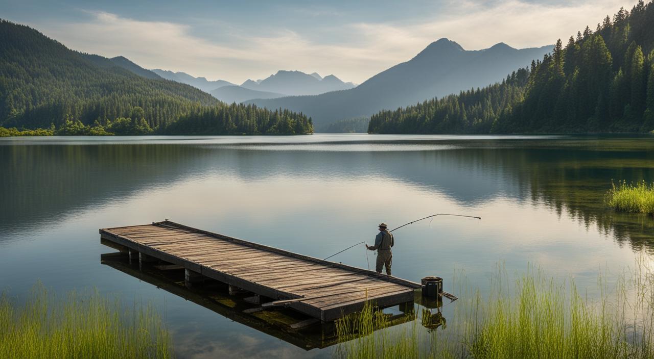 snoekvissen in een meer