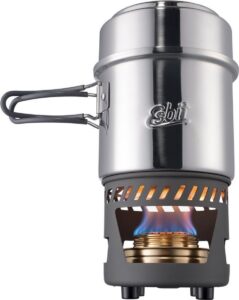 Esbit Outdoor Kooktoestel 985ml - Opbergtas - Aluminium:RVS - Alcohol