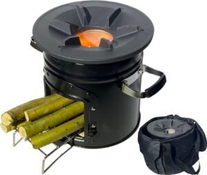 Thuiser Luxe Rocket Stove - Kooktoestel op Houtvuur - Met Draagtas
