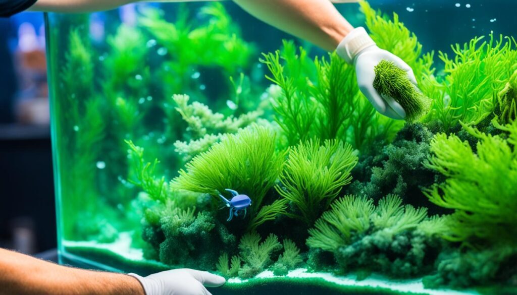 Brakwater Aquarium onderhoud