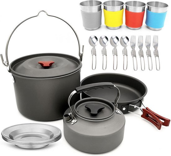 Fish Life Camping Outdoor Kookset 22-delig