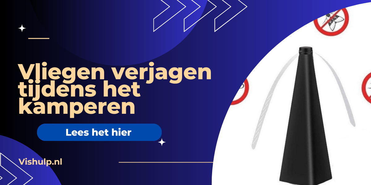 Vliegen verjagen tijdens het kamperen